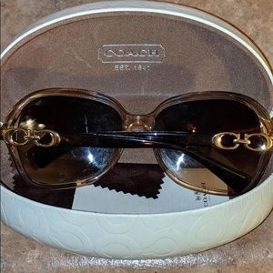 Coach (Crystal Light Brown/Dark Tort) Sunglasses